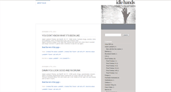 Desktop Screenshot of idlehands.ponderosa121.com