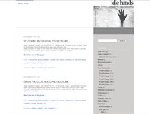 Tablet Screenshot of idlehands.ponderosa121.com